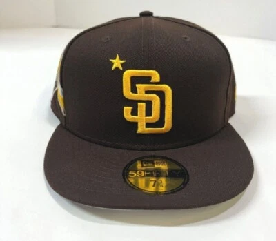 San Diego Padres MLB NE All Star Game OnField 2023 Fitted Hat Brown - Image 1 of 4