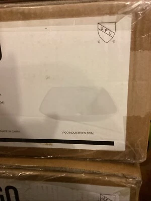 Fregadero de baño Vigo VG04009 jacinto 14" cuadrado de piedra compuesto - blanco Foto 1 de 2