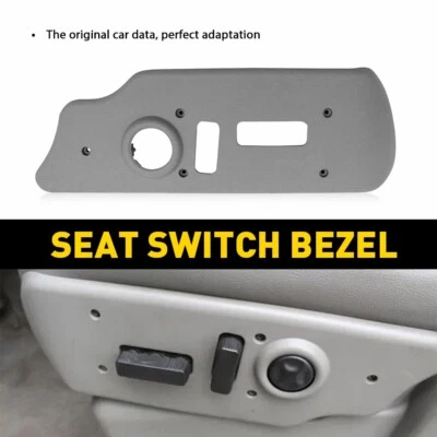 Cubierta del bisel del interruptor de control del asiento delantero izquierdo para 03-06 Silverado/Sierra 1500 3500 Foto 1 de 4