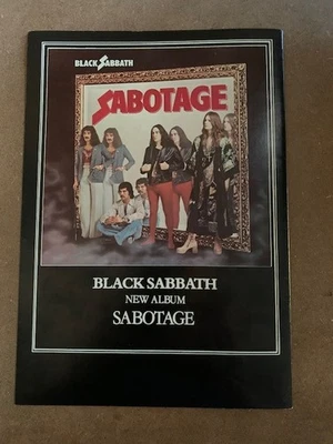 Black Sabbath-Sabotage Tour-Vintage 1975 Concert Program-Very RARE-Excellent+ - Image 1 of 4
