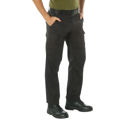 Rothco Active Flex Black Cargo Pants 62070 - 42x32 - Image 1 of 4