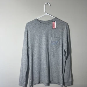 Vineyard Vines Herren Langarm T-Shirt Vintage Wal Grau Meliert Gr. Medium - Bild 1 von 8