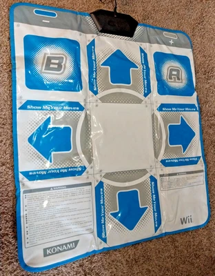 Konami Brand Wii/Gamecube DDR Dance Pad Great Condition White Blue - Image 1 of 4