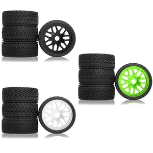 Ruedas Buje Neumáticos (4) 17MM Drive Hexagonal Para 1/7/8 FS KKPIT KM ARRMA MJX RC Rally Car - Imagen 1 de 16