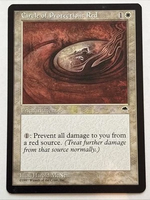MTG Tempest Circle of Protection: Red LP - Image 1 of 2
