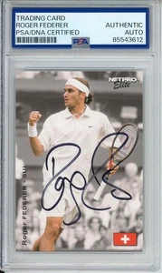 2003 NETPRO ELITE #S2 ROGER FEDERER SIGNED ROOKIE CARD PSA DNA COA AUTOGRAPH HOF - Picture 1 of 2