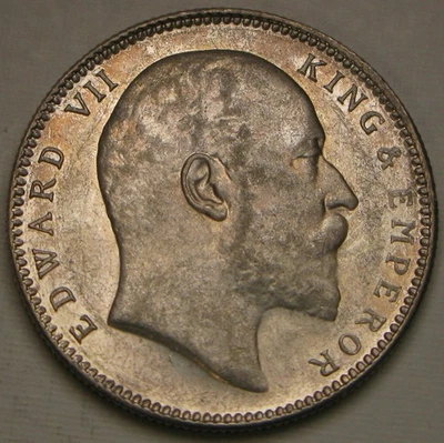 INDIA (British) 1 Rupee 1905 - Silver 0.917 - Edward VII. - aUNC - 4427 * - Image 1 of 4