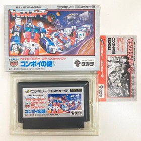 Transformers Mystery of Convoy Famicom 1986 Takara CIB Tested NTSC-J Rare