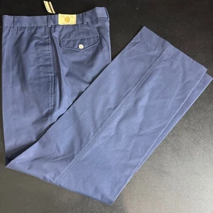 Pantaloni chino casual Chaps Ralph Lauren uomo blu davanti piatto 34/34 (atto 32/34) - Foto 1 di 8