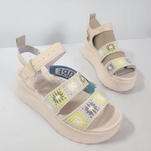 Hey Dude Delray Buckle Cottage gehäkelte Damenschuhe Sandalen Größe 8 Reiher Lavendel - Bild 1 von 7