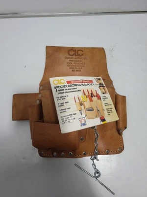 CLC W500 Custom LeatherCraft 8 Pocket Brown Tool Belt Pouch Brand New W Tags - Image 1 of 4