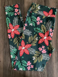NWT LuLaRoe 2025 Warm Wishes Holiday Leggings TC Tall Curvy - As Pictured - Picture 1 of 3