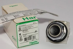 Harmony 30mm Push Button, Type K, Full Guard, Black, 1 NO and 1 NC (9001KR1BH13) - Picture 1 of 6