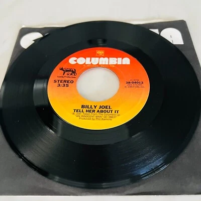 Billy Joel - 45rpm Single Record -  Tell Her About It / Easy Money - Image 1 of 3