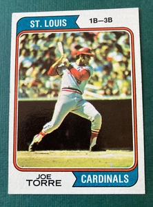 1974 JOE TORRE TOPPS #15 BASEBALL CARD ST. LOUIS CARDINALS EX to EX/MT FREE SHIP - Bild 1 von 2