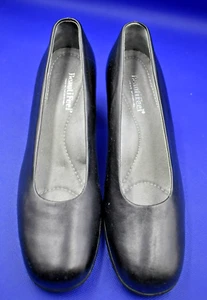 Beautifeel Pumps Womens Size 38 (7.5) Black Leather 2" Heel Rounded Toe - Picture 1 of 5