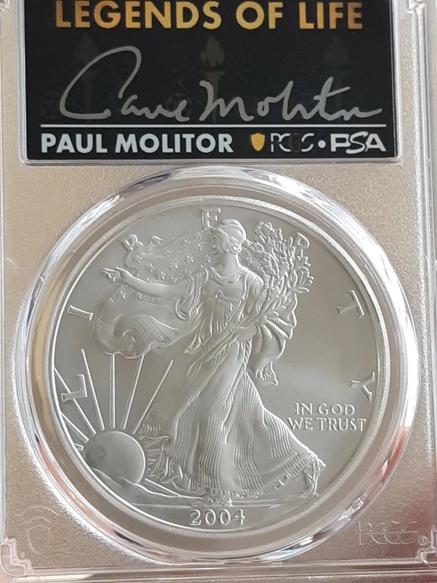 2004 American Eagle MS 70 Graded Silver Bullion Coins for sale | eBay