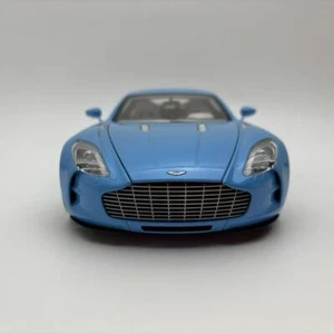 Autoart 1:18 Aston Martin ONE 77 Blue alloy car model limited edition - Picture 1 of 12