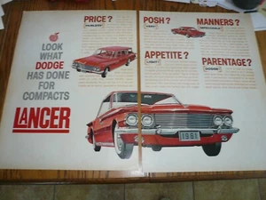 Dodge Lancer - Anuncio impreso vintage - Dos páginas - Imagen 1 de 1