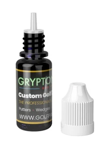 GRYPTONITE GOLF CLUB PAINT 10ml BOTTLE - BLACK - DETAIL FILL PAINT CLUB HEAD