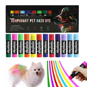 Pet Hair Dye 12 Colors Washable Pet Safe Hair Dye Dog Nail Polish Penfor Groomin - Picture 1 of 12