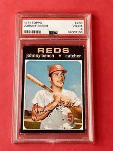  1971 Topps Johnny Bench #250 PSA 4 VG-EX Cincinnati Reds HOF  - Bild 1 von 7