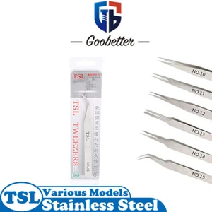 Stainless Steel Tweezers 6 Models Various Quantities Optional DIY Craft Tools - Picture 1 of 17