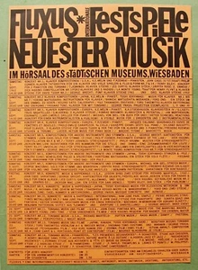 Maciunas 1962: Flyer Fluxus Festspiele Neuester Musik Wiesbaden; (später Druck) - Bild 1 von 4