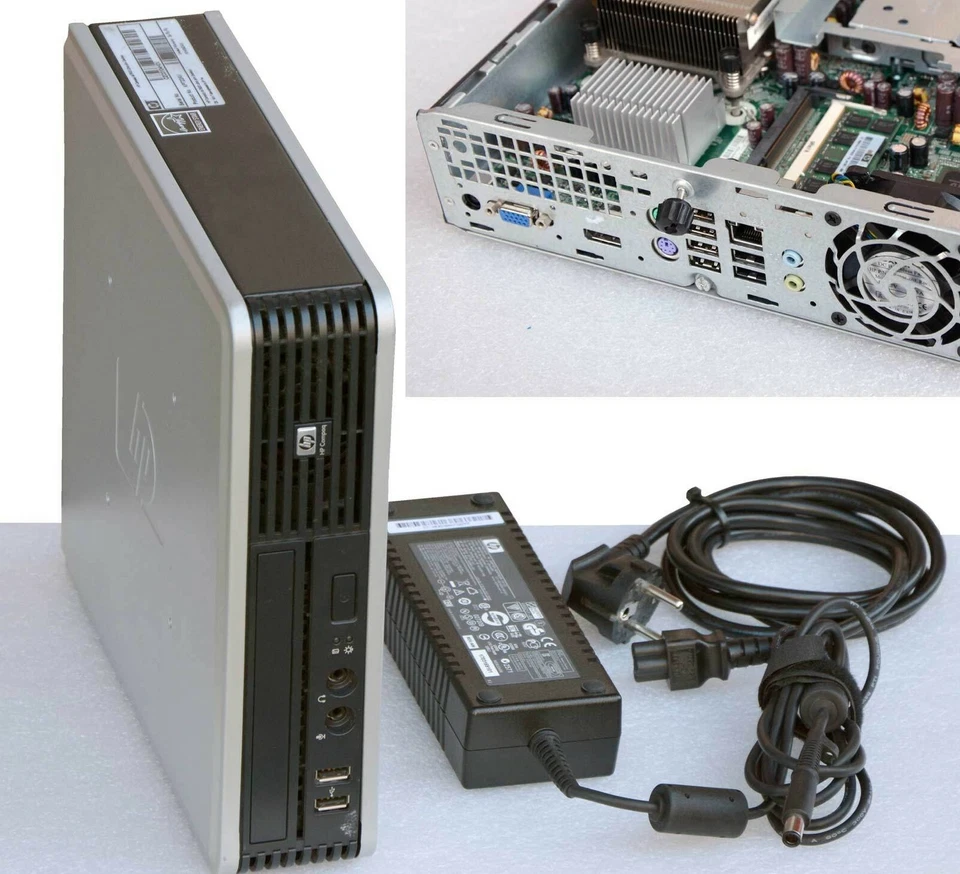 Leiser PC HP DC7900 Usdt Core2Duo 2x3000 E8400 2GBRAM 160GB HDD SATA 8xUSB 54 MM - Immagine 1 di 1
