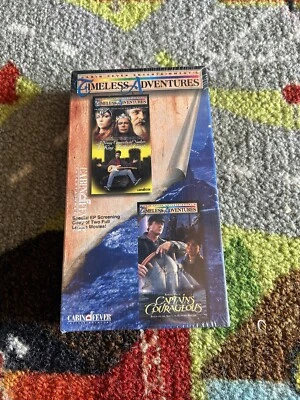 Timeless Adventures Screening Copy Double Feature VHS Captains Courageous New - Image 1 of 4