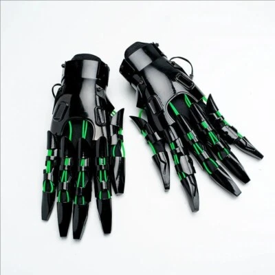 Cyberpunk Mecha-glowing Knight Armor Glove 1Pair Unisex Cosplay Prop Trendy Item - Image 1 of 4