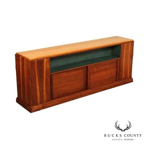 Robert Whitley Custom Studio Walnut Double-Side Bookcase Cabinet - Picture 1 of 12