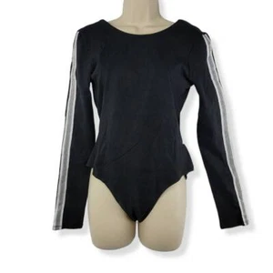 Material Girl Black BodySuit Large Jrs. - Picture 1 of 2