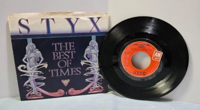 STYX- The Best of Times 45 RPM Record LP with Picture Sleeve - Image 1 of 2