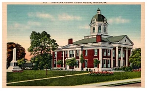 Postcard Chrome era Stephens County Court Toccoa Georgia  - Picture 1 of 2