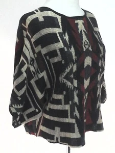 DENIM & SUPPLY Suéter Aztec Southwestern Cropped Dolman Mujer XS - Imagen 1 de 6