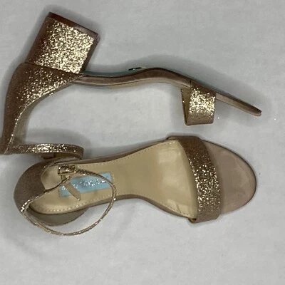 Betsey Johnson Mujer Miri Punta Abierta Ocasión Especial Tobillo, Oro Rosa, Talla 6.5 Foto 1 de 4