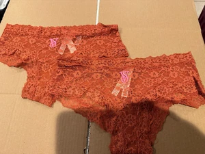 TWO (2) of Victoria's Secret Women's The Lacie Posey Lace Cheeky Panty NEW w TAG - Picture 1 of 11