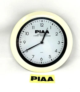 Custom PIAA by L'uomo Terzo Quartz Company Wall Clock 10.5" With PIAA Sticker  - Picture 1 of 7