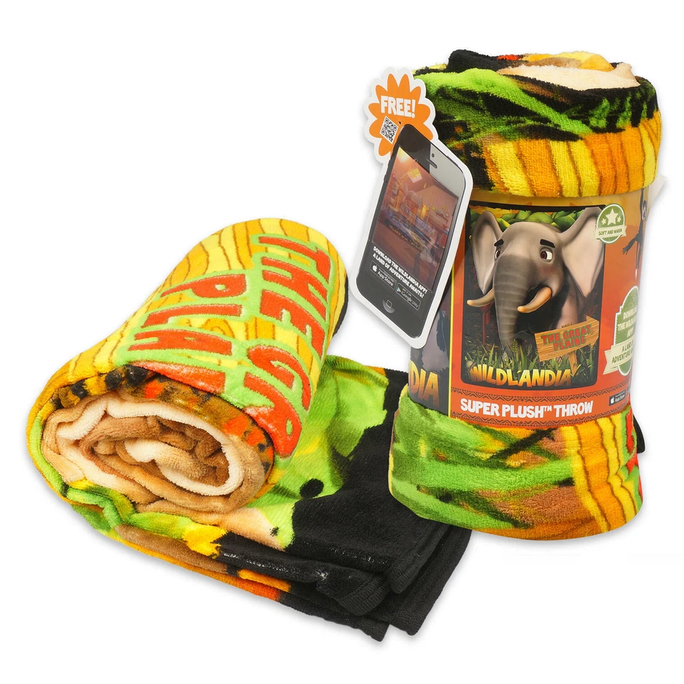 Wildlandia Animal Elephant Super Soft Plush Throw Blanket 46in x 60in - Image 1 of 1