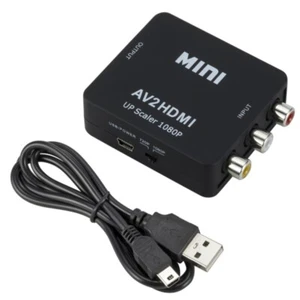 RCA AV to HDMI Converter Adapter Composite AV2HDMI Converter 1080P HDTV DVD - Picture 1 of 6