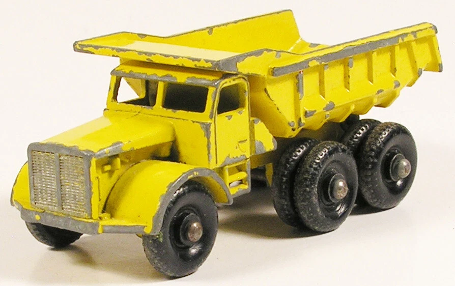 MATCHBOX 6 EUCLID QUARRY TIPPER TRUCK THIN TYRES LESNEY 1-75 ENGLAND BYC - Image 1 of 1