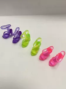 42 Pair 3 colors pliable silicone shoes for the 11.5" doll Shoes 887v9 - Picture 1 of 10