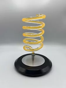 Hair Blow Dryer Holder Spiral Stand For Barber & Salon | Yellow Black Silver - Picture 1 of 2