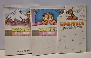 VTG '78 Garfield Note Pad Lot of 3, Mead Highnotes, Catnaps & Friendly Note Pads - Picture 1 of 6