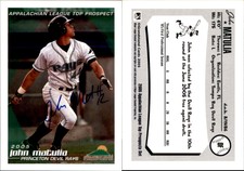 John Matulia Signed 2005 Grandstand Appalachian League Top Prospects Auto