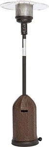 Heizstrahler Heiz Pilz Korb Weide Geflecht 13,5 kW Gas LPG Piezo Amazon Basics - Bild 1 von 6