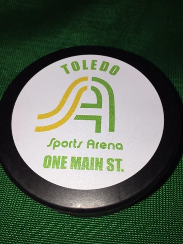 NEW TOLEDO SPORTS ARENA HOCKEY PUCK IHL,ECHL,MERCURYS,GOALDIGGERS,STORM,HORNETS Cover