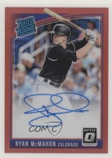 2018 Donruss Optic Rated Signatures Orange Prizm /99 Ryan McMahon Rookie Auto RC