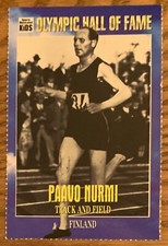 PAAVO NURMI, RARE 1995 SPORTS ILLUSTRATED FOR KIDS CARD,TRACK LEGEND